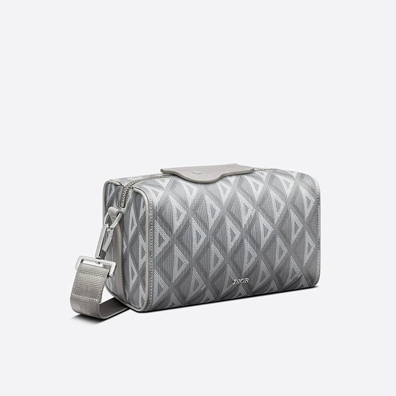 Popular 817 Dior Lingot 22 Bag CD Diamond Motif Canvas Grey - Image 3