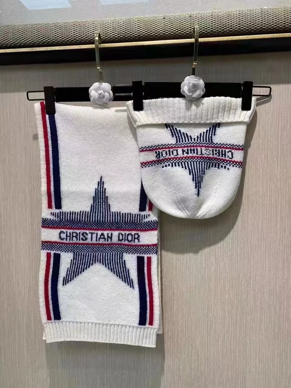 SportInspired 6221 Christian Dior Hat and Scarf Set - Image 3