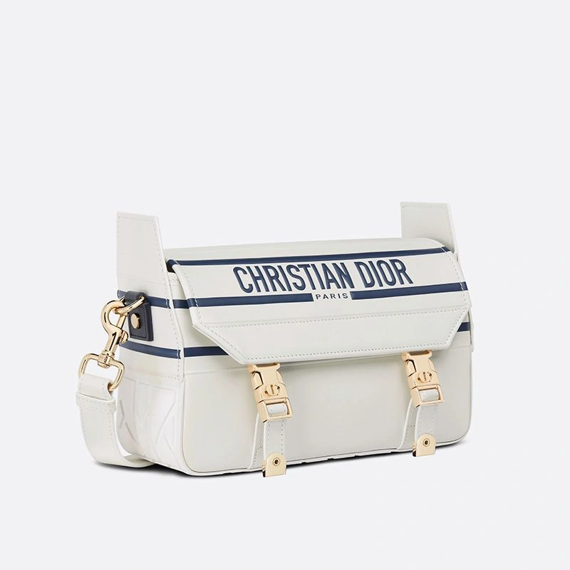 StreetReady 2734 Small Diorcamp Messenger Smooth Leather White - Image 3