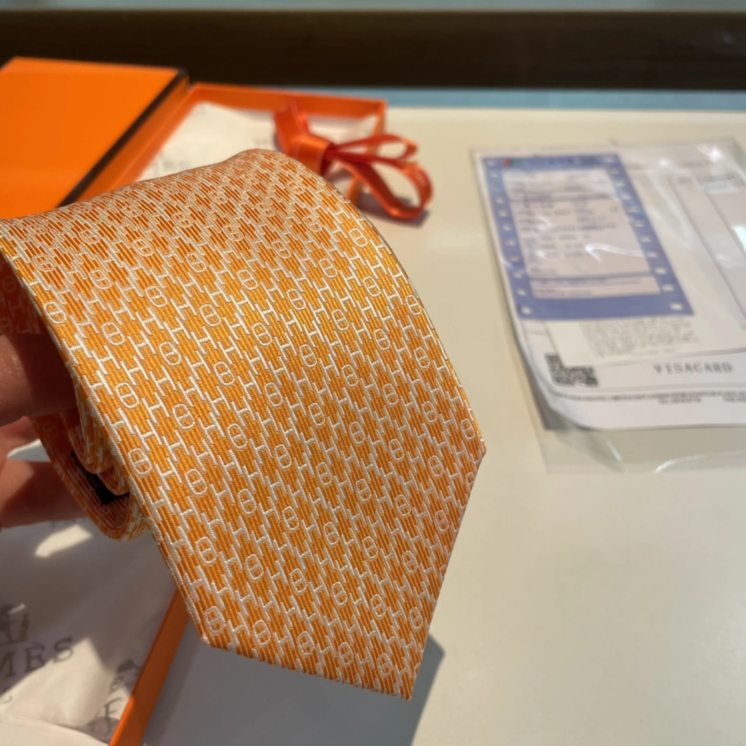 Stylish 565 Hermes Necktie For Men - Image 4