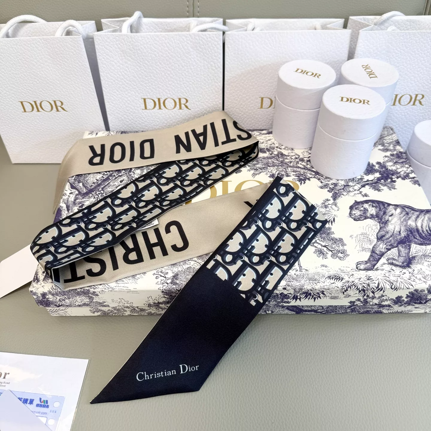 Unique 9755 Christian Dior Silk Scarf