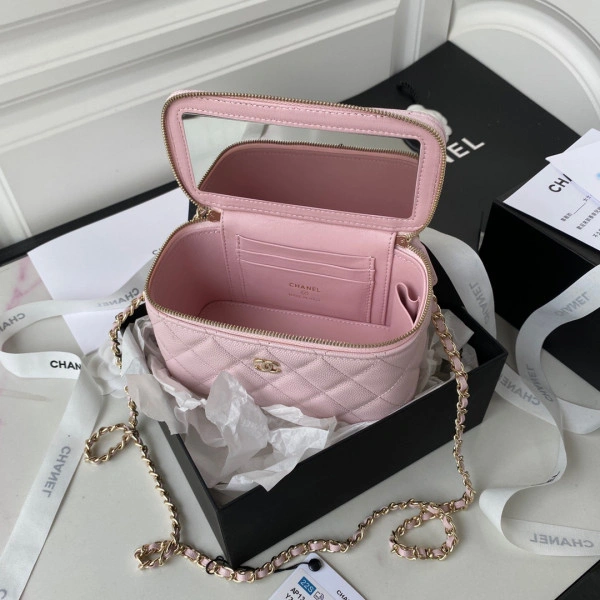 Fashionable CHANEL SMALL VANITY WITH CHANELASSIC CHAIN 1234 - Image 8