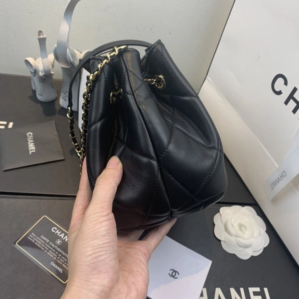 CHANEL SMALL DRAWSTRING BAG AllSeason 266 - Image 6