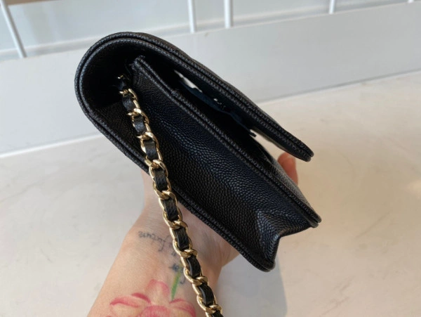 Comfortable CHANEL CHAIN WALLET CAVIAR 1366 - Image 6