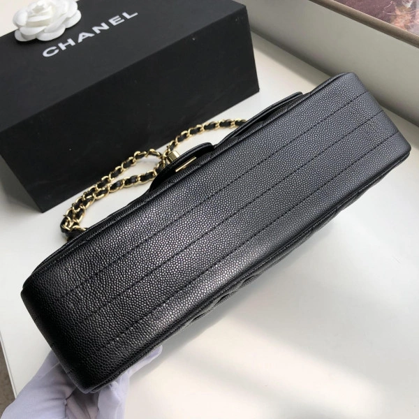 CHANEL FLAP BAG CAVIAR 25.5cm GoAnywhere 756 - Image 5