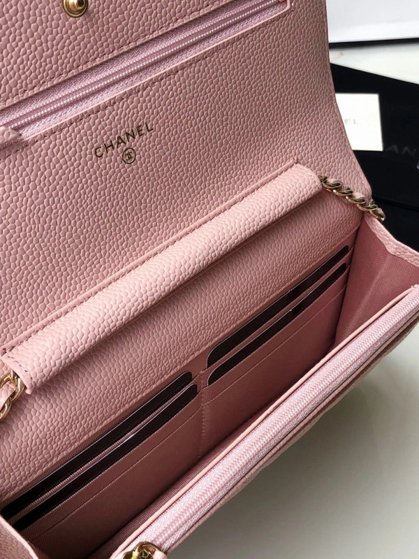 DailyWear CHANEL CHAIN WALLET CAVIAR WITH GOLD HARDWARE 708 - Image 5