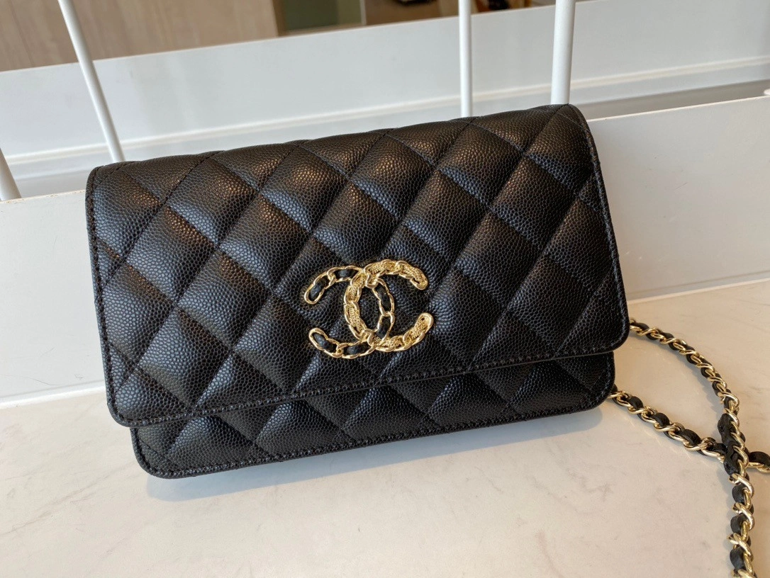 Comfortable CHANEL CHAIN WALLET CAVIAR 1366 - Image 3