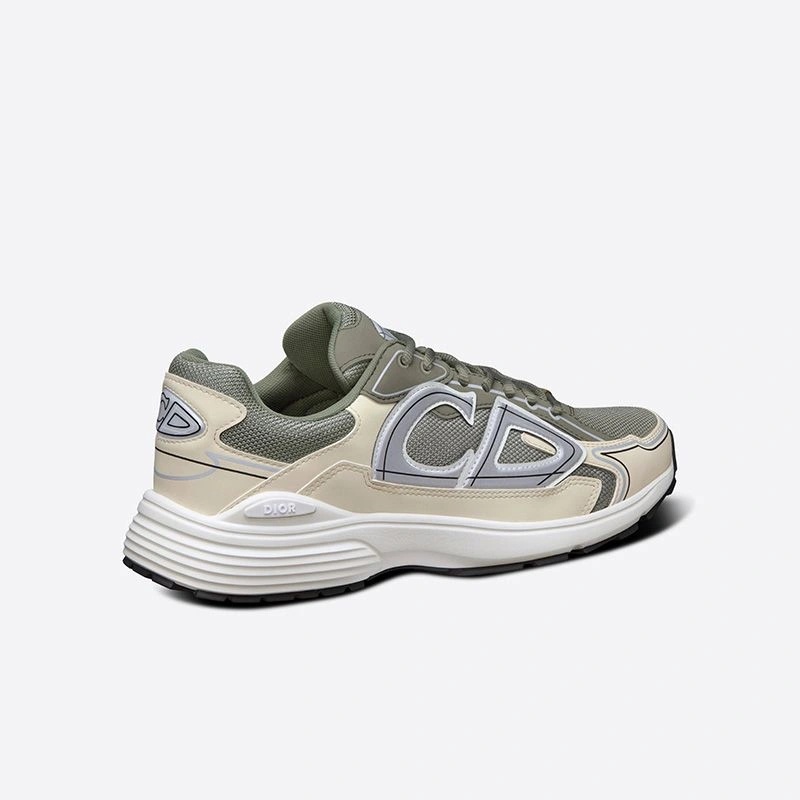 Dior B30 Sneakers Unisex Mesh and Technical Fabric Olive - Image 4