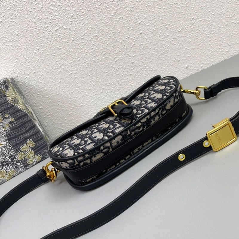 Dior Bobby East-West Bag Oblique Motif Canvas Blue - Image 3