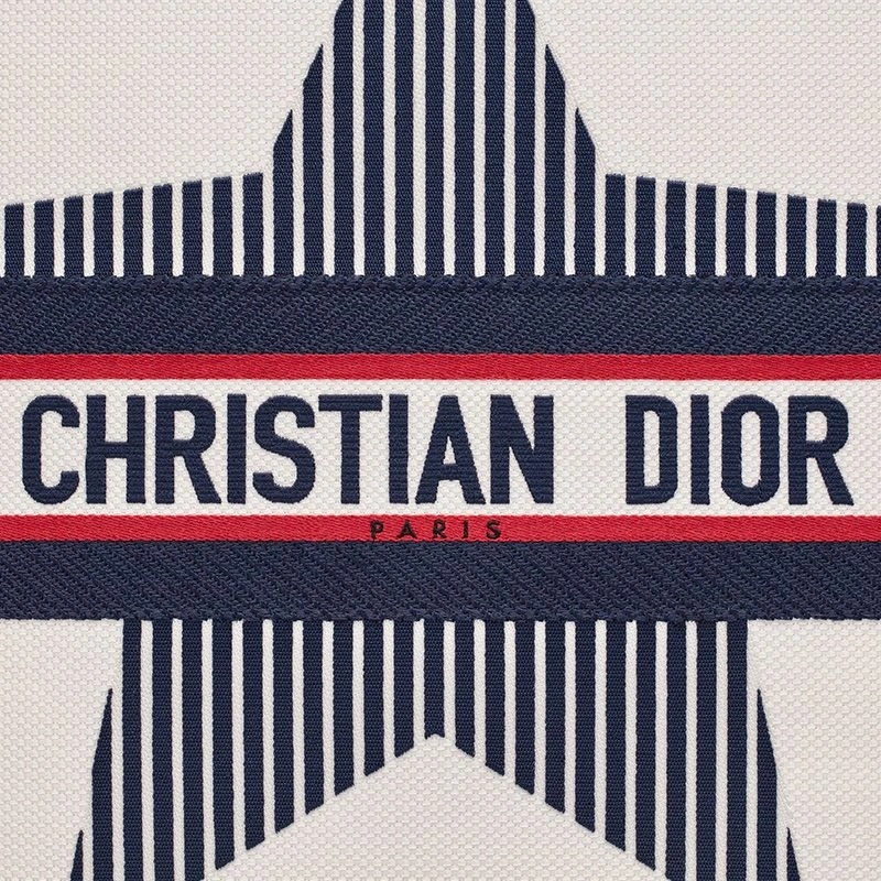 Dior Book Tote DiorAlps Motif Canvas White - Image 4