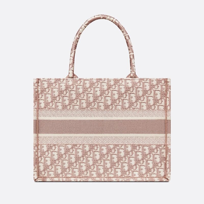 Dior Book Tote Oblique Motif Canvas Pink - Image 3