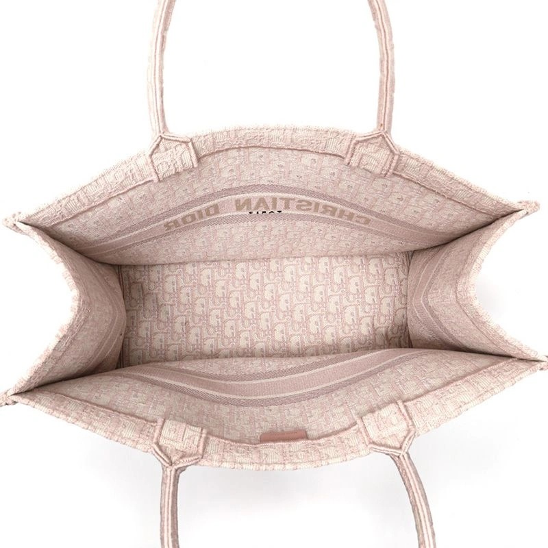 Dior Book Tote Oblique Motif Canvas Pink - Image 4