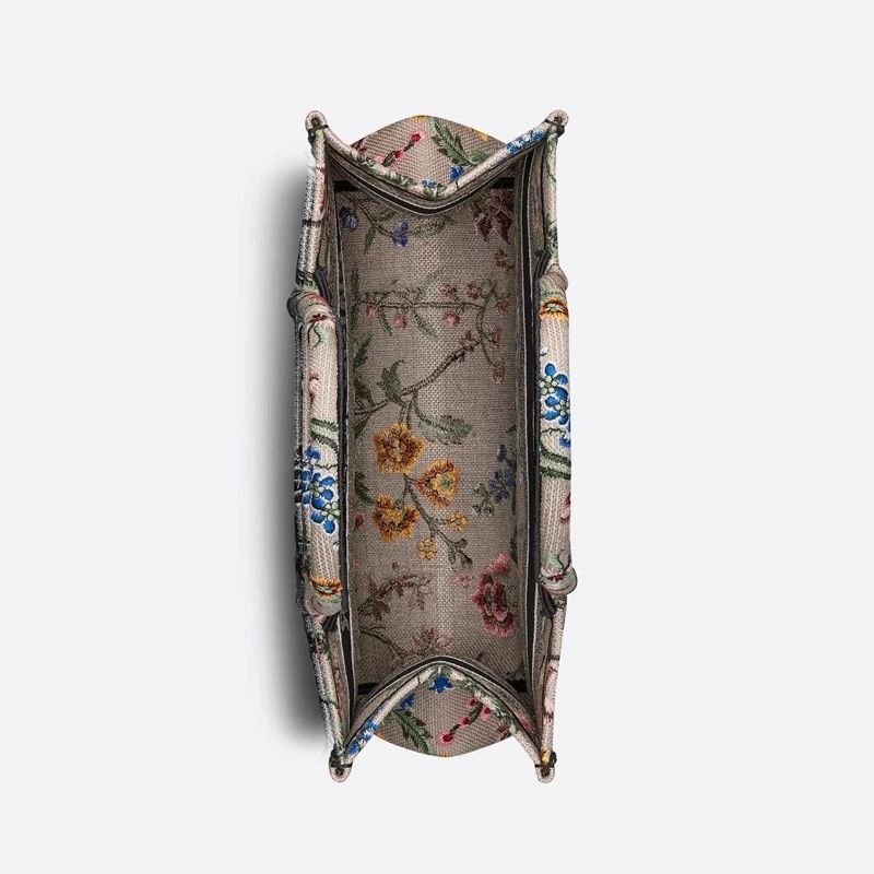 Dior Book Tote Petites Fleurs Motif Canvas Pink - Image 4