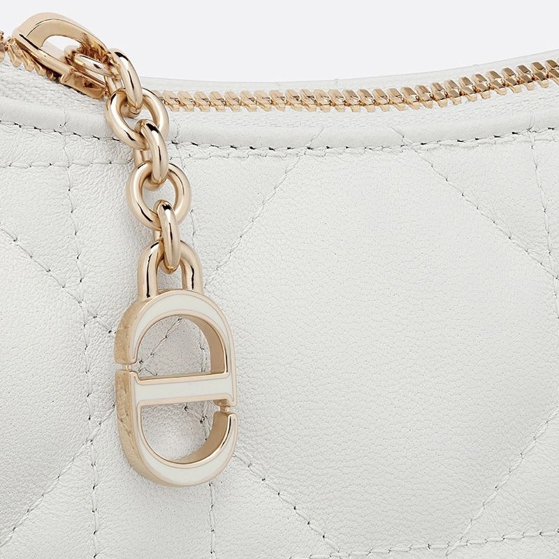 Dior CD Lounge Bag Cannage Lambskin White - Image 5