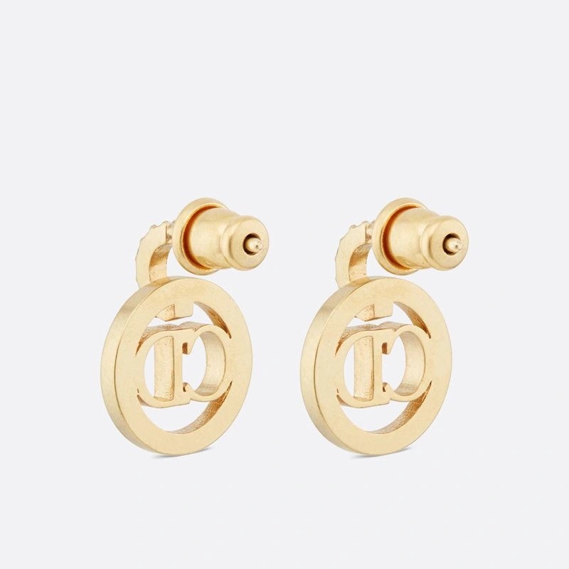 Dior Clair D Lune Earrings Metal and Crystals Gold - Image 3