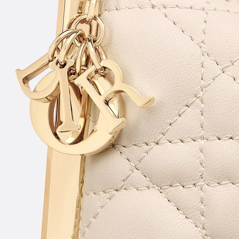 Dior Club Bag Cannage Lambskin Beige - Image 5