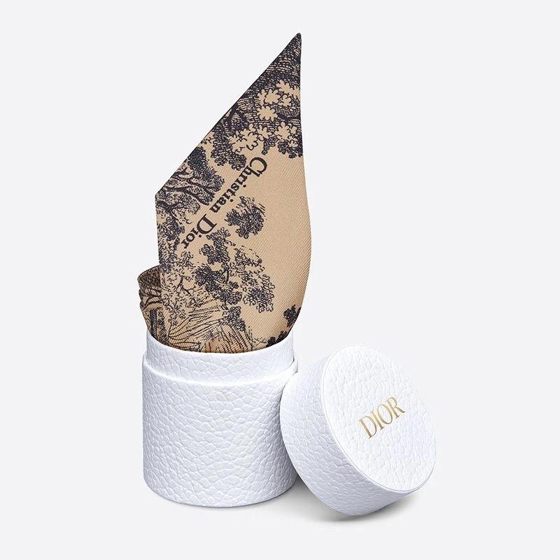 Dior Mitzah Twill Toile de Jouy Motif Silk Beige - Image 3