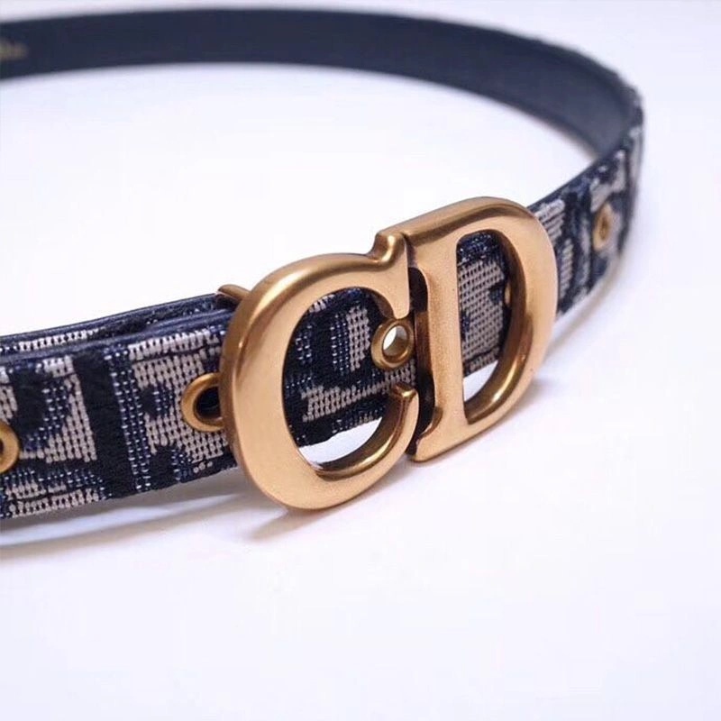 Dior Saddle Belt Oblique Calfskin Blue - Image 4