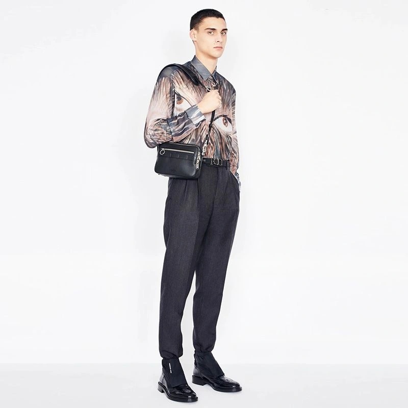 Dior Safari Messenger Grained Calfskin Black - Image 5