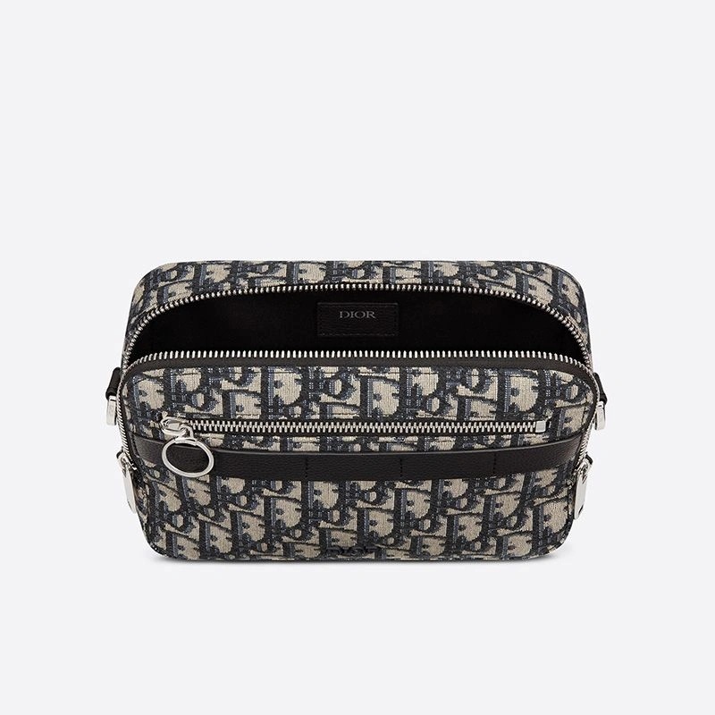 Dior Safari Messenger Oblique Motif Canvas Blue - Image 4