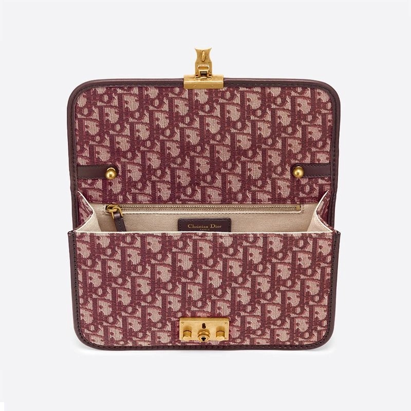 Dioraddict Bag Oblique Motif Canvas Burgundy - Image 3