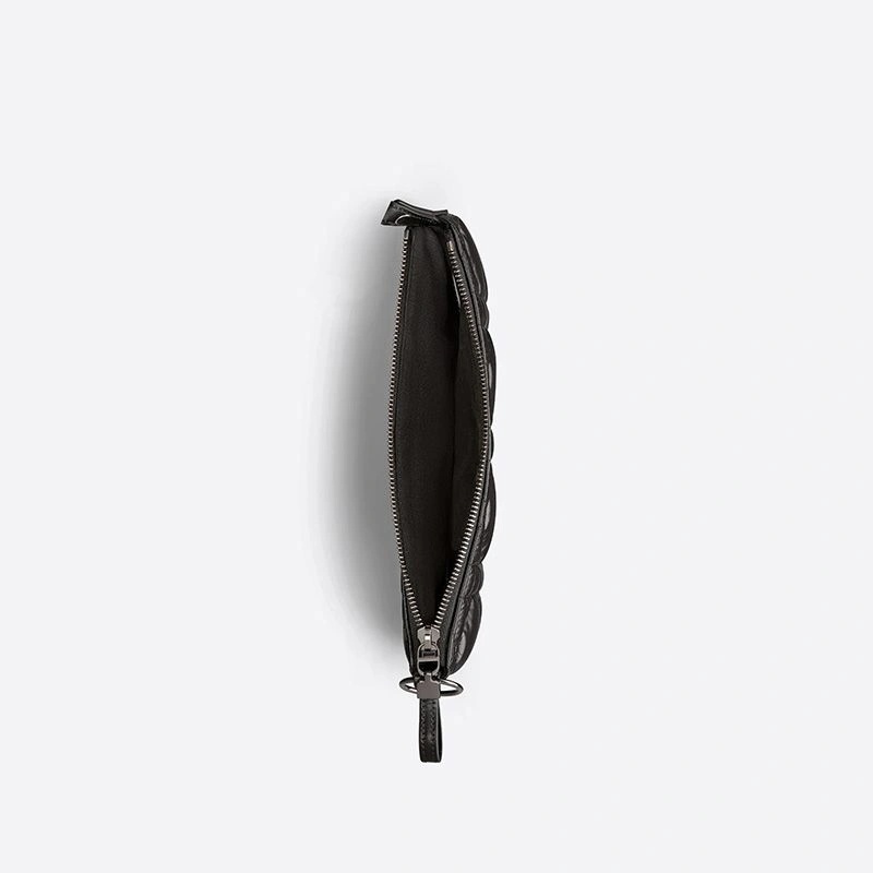 Mini Dior Caro Tulip Bag Quilted Macrocannage Calfskin Black - Image 4