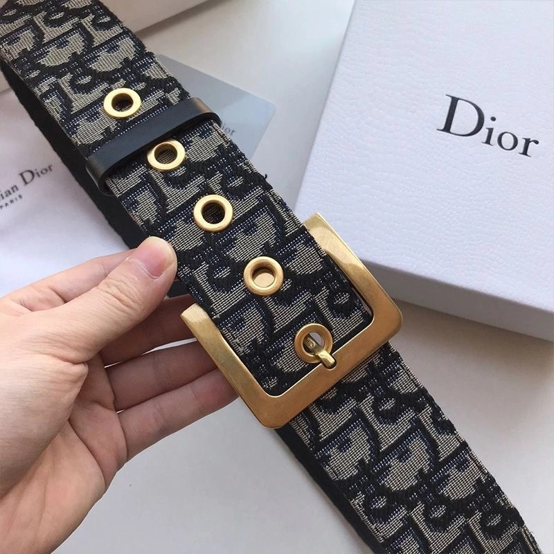 Diorquake Belt Oblique Calfskin Blue - Image 4