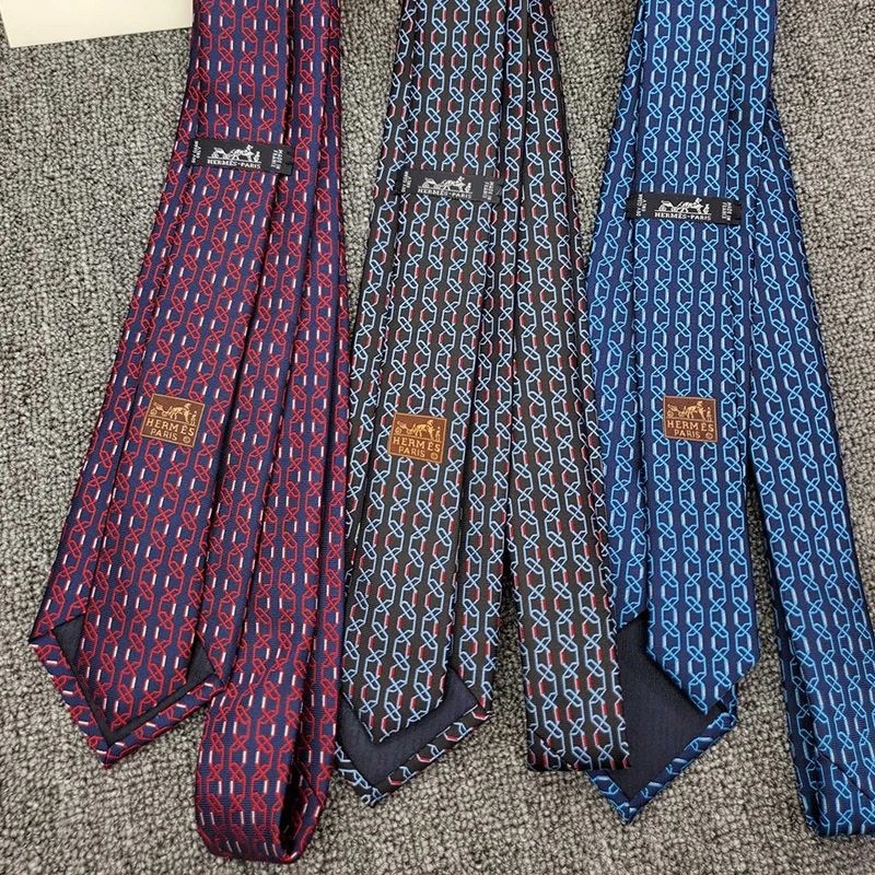 Hermes Tie 7 H Aaaaargh Tie In Black - Image 3