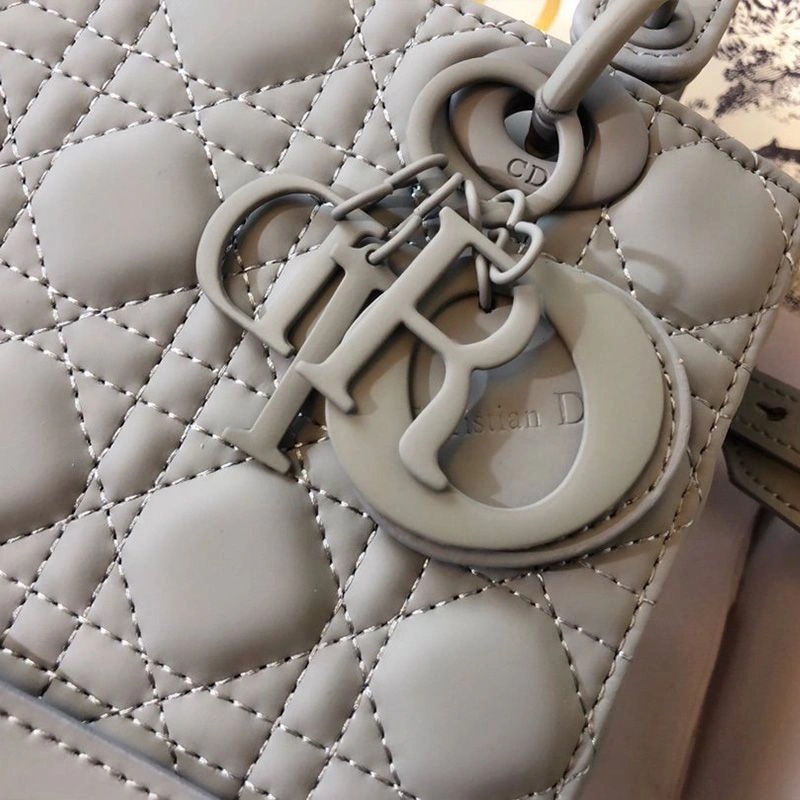 Lady Dior My ABCDior Bag Ultramatte Cannage Calfskin Sky Blue - Image 4