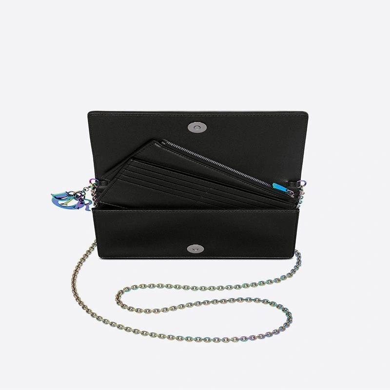 Lady Dior Pouch Emblematic Cannage Lambskin Black - Image 3