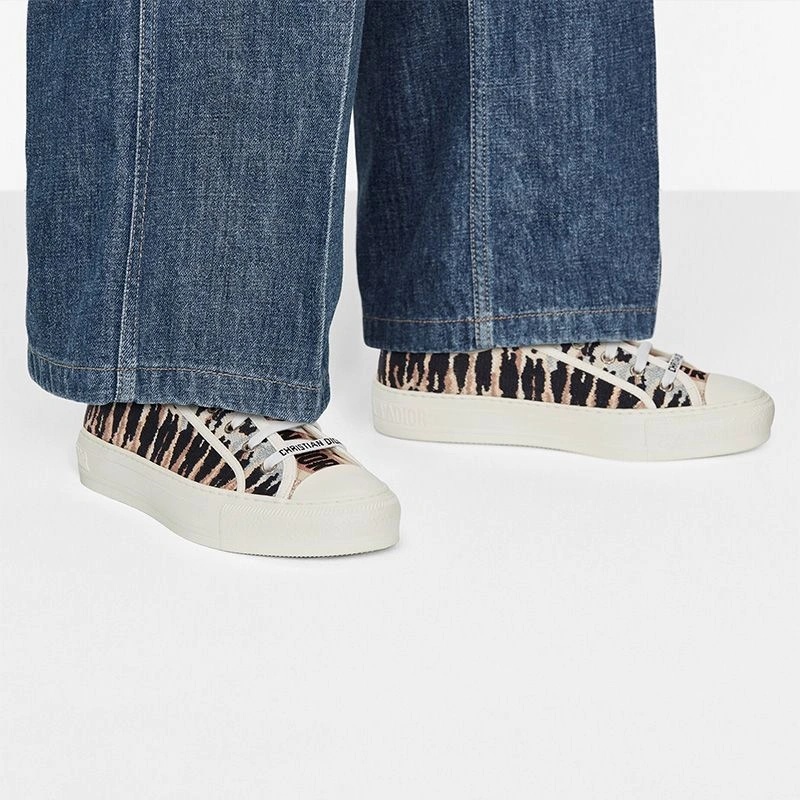 Walk'n'Dior Sneakers Women Tie & Dye Motif Canvas Multicolor - Image 4