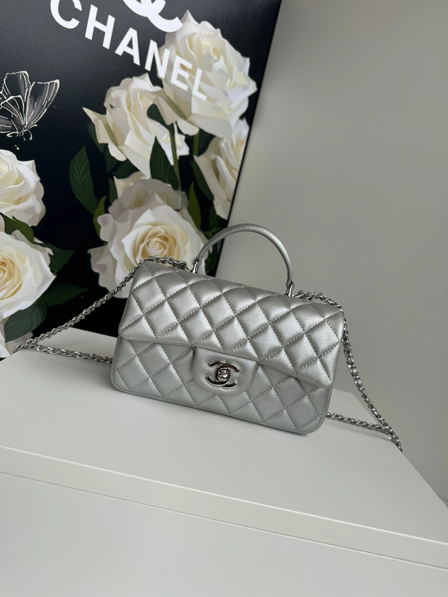 CHANEL FLAP BAG WITH TOP HANDLE-20*12*6cm Affordable 922