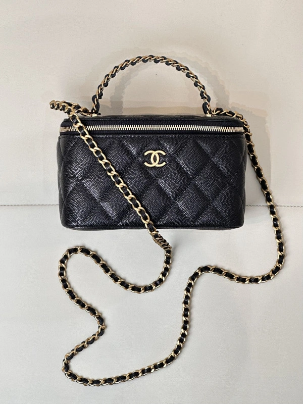 CHANEL SMALL VANITY WITH CHANELASSIC CHAIN-16x9.5x8cm TopPick 1217 - Image 5